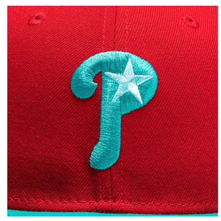 New Era x MLB Captain Planet 2.0 'Philadelphia Phillies Veterans Stadium' 59Fifty Patch Fitted Hat (Hat Club Exclusive) - SOLE SERIOUSS (4)