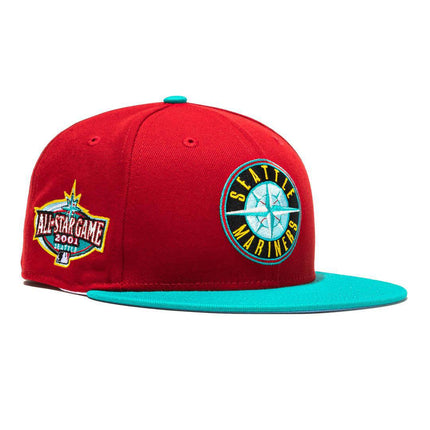 New Era x MLB Captain Planet 2.0 'Seattle Mariners 2001 All-Star Game' 59Fifty Patch Fitted Hat (Hat Club Exclusive) - SOLE SERIOUSS (1)