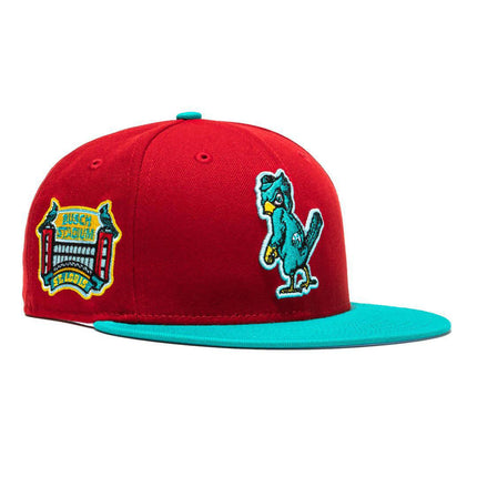 New Era x MLB Captain Planet 2.0 'St. Louis Cardinals Busch Stadium' 59Fifty Patch Fitted Hat (Hat Club Exclusive) - SOLE SERIOUSS (1)