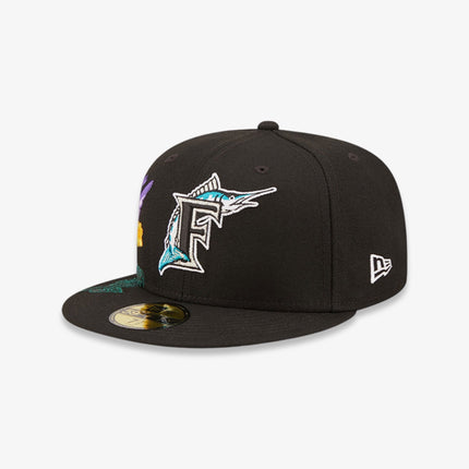 New Era x MLB Florida Marlins 59Fifty Patch Fitted Hat 'Blooming' SS22 - SOLE SERIOUSS (2)