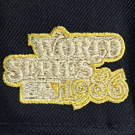 New Era x MLB Gold Digger 'New York Mets 1986 World Series' 59Fifty Patch Fitted Hat (Hat Club Exclusive) - SOLE SERIOUSS (5)