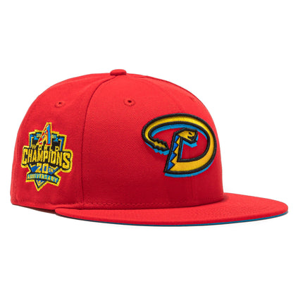 New Era x MLB Hat Wheels 'Arizona Diamondbacks 20th Anniversary World Champions' 59Fifty Patch Fitted Hat (Hat Club Exclusive) - SOLE SERIOUSS (1)