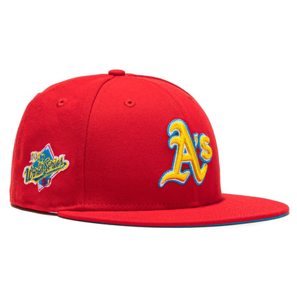 New Era x MLB Hat Wheels 'Oakland Athletics 1989 World Series' 59Fifty Patch Fitted Hat (Hat Club Exclusive) - SOLE SERIOUSS (1)