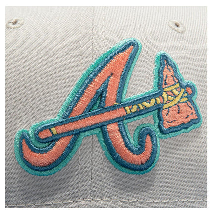 New Era x MLB Ocean Drive 'Atlanta Braves 150th Anniversary' 59Fifty Patch Fitted Hat (Hat Club Exclusive) - SOLE SERIOUSS (4)