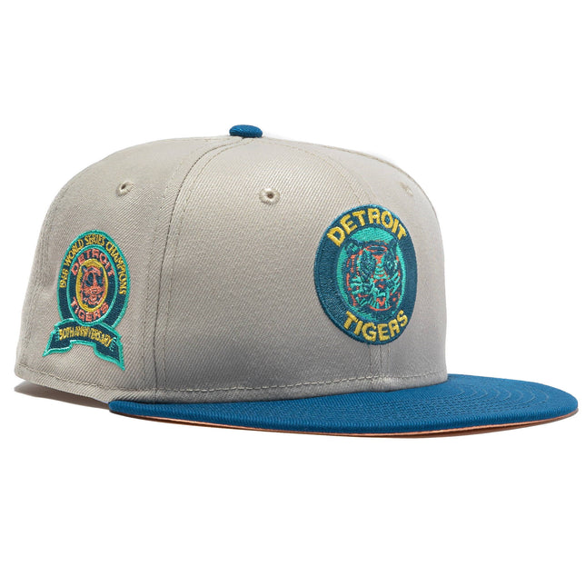 New Era x MLB Ocean Drive 'Detroit Tigers 1966 World Series Champions 50th Anniversary' 59Fifty Patch Fitted Hat (Hat Club Exclusive) - SOLE SERIOUSS (1)