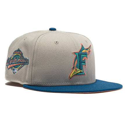 New Era x MLB Ocean Drive 'Florida Marlins 1997 World Series' 59Fifty Patch Fitted Hat (Hat Club Exclusive) - SOLE SERIOUSS (1)