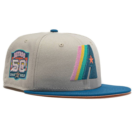 New Era x MLB Ocean Drive 'Houston Astros 50th Anniversary' 59Fifty Patch Fitted Hat (Hat Club Exclusive) - SOLE SERIOUSS (1)