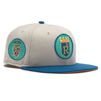 New Era x MLB Ocean Drive 'Kansas City Royals 25th Anniversary' 59Fifty Patch Fitted Hat (Hat Club Exclusive) - SOLE SERIOUSS (1)