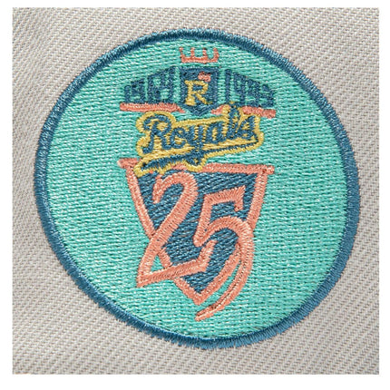 New Era x MLB Ocean Drive 'Kansas City Royals 25th Anniversary' 59Fifty Patch Fitted Hat (Hat Club Exclusive) - SOLE SERIOUSS (5)