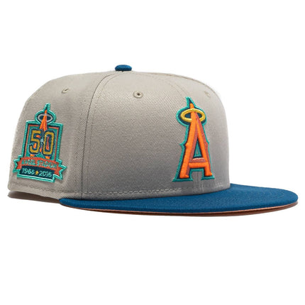 New Era x MLB Ocean Drive 'Los Angeles Angels of Anaheim 50th Anniversary' 59Fifty Patch Fitted Hat (Hat Club Exclusive) - SOLE SERIOUSS (1)