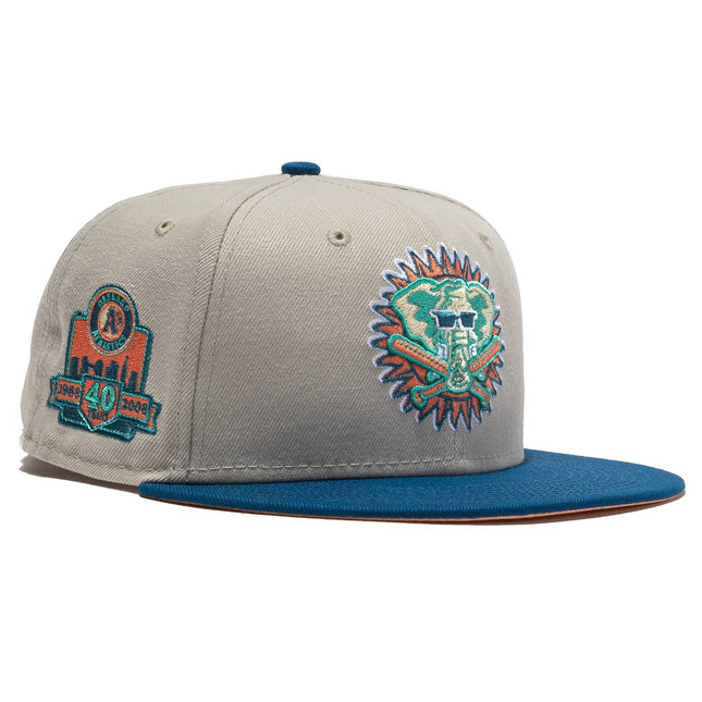 New Era x MLB Ocean Drive 'Oakland Athletics 40 Years Anniversary' 59Fifty Patch Fitted Hat (Hat Club Exclusive) - SOLE SERIOUSS (1)