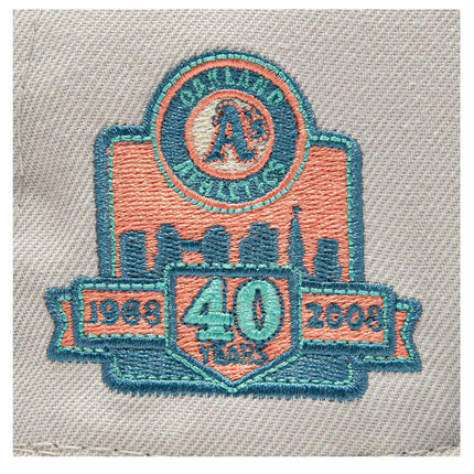 New Era x MLB Ocean Drive 'Oakland Athletics 40 Years Anniversary' 59Fifty Patch Fitted Hat (Hat Club Exclusive) - SOLE SERIOUSS (5)