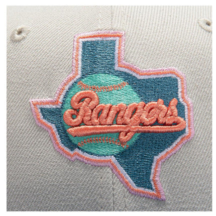 New Era x MLB Ocean Drive 'Texas Rangers 1993 American League' 59Fifty Patch Fitted Hat (Hat Club Exclusive) - SOLE SERIOUSS (4)