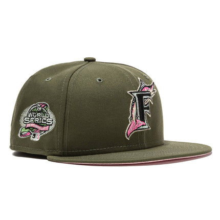 New Era x MLB Pink Martini 'Florida Marlins 2003 World Series 100th Anniversary' 59Fifty Patch Fitted Hat (Hat Club Exclusive) - SOLE SERIOUSS (1)