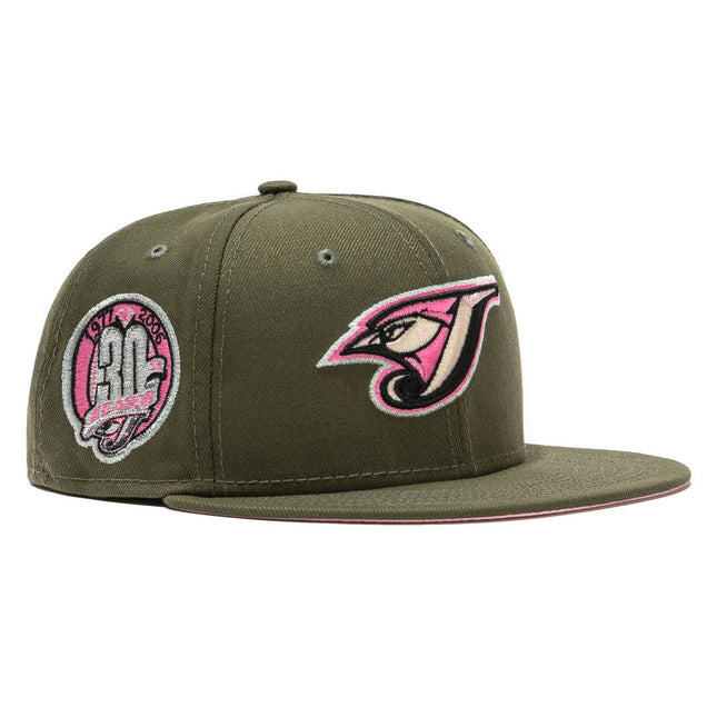 New Era x MLB Pink Martini 'Toronto Blue Jays 30th Season' 59Fifty Patch Fitted Hat (Hat Club Exclusive) - SOLE SERIOUSS (1)