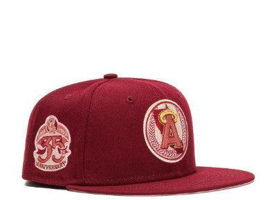 New Era x MLB Red Velvet 'California Angels Primary 35th Anniversary' 59Fifty Patch Fitted Hat (Hat Club Exclusive) - SOLE SERIOUSS (1)