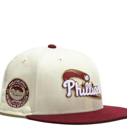 New Era x MLB Rolling Papers 'Philadelphia Phillies Veterans Stadium' 59Fifty Patch Fitted Hat (Hat Club Exclusive) - SOLE SERIOUSS (1)