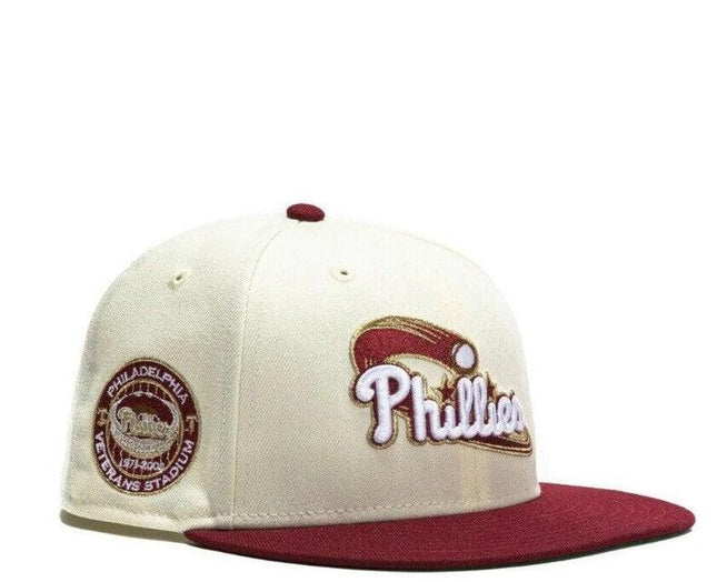 New Era x MLB Rolling Papers 'Philadelphia Phillies Veterans Stadium' 59Fifty Patch Fitted Hat (Hat Club Exclusive) - SOLE SERIOUSS (1)