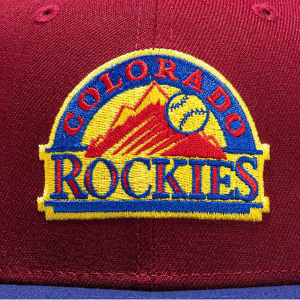 New Era x MLB Sangria 'Colorado Rockies 10 Years Anniversary Season' 59Fifty Patch Fitted Hat (Hat Club Exclusive) - SOLE SERIOUSS (5)