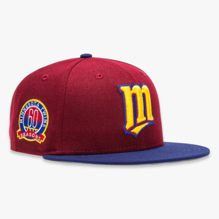 New Era x MLB Sangria 'Minnesota Twins 60th Anniversary' 59Fifty Patch Fitted Hat (Hat Club Exclusive) - SOLE SERIOUSS (1)