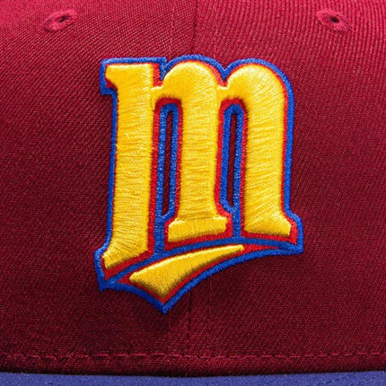 New Era x MLB Sangria 'Minnesota Twins 60th Anniversary' 59Fifty Patch Fitted Hat (Hat Club Exclusive) - SOLE SERIOUSS (4)