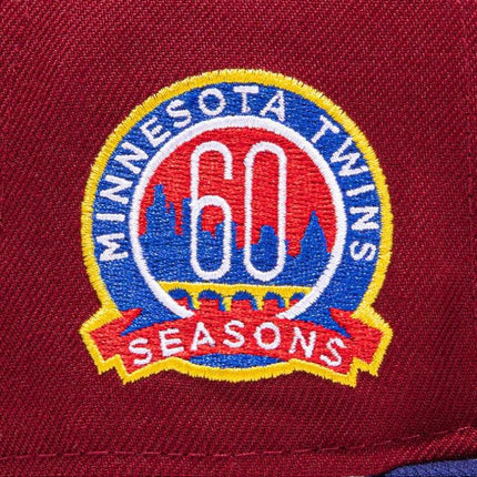 New Era x MLB Sangria 'Minnesota Twins 60th Anniversary' 59Fifty Patch Fitted Hat (Hat Club Exclusive) - SOLE SERIOUSS (5)