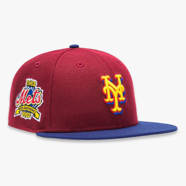 New Era x MLB Sangria 'New York Mets 40th Anniversary' 59Fifty Patch Fitted Hat (Hat Club Exclusive) - SOLE SERIOUSS (1)