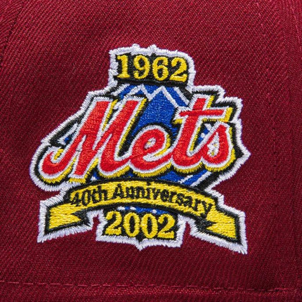 New Era x MLB Sangria 'New York Mets 40th Anniversary' 59Fifty Patch Fitted Hat (Hat Club Exclusive) - SOLE SERIOUSS (5)