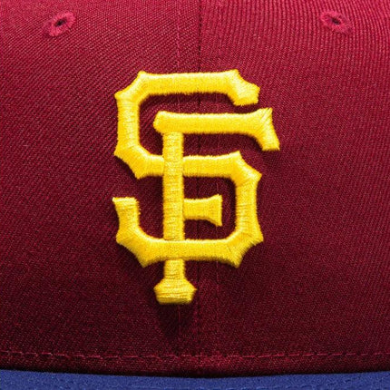 New Era x MLB Sangria 'San Francisco Giants 2000 Inaugural' 59Fifty Patch Fitted Hat (Hat Club Exclusive) - SOLE SERIOUSS (4)