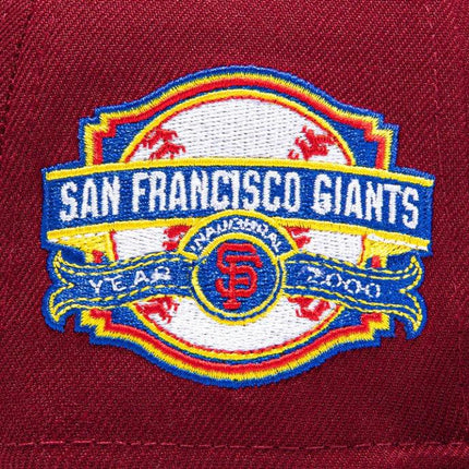 New Era x MLB Sangria 'San Francisco Giants 2000 Inaugural' 59Fifty Patch Fitted Hat (Hat Club Exclusive) - SOLE SERIOUSS (5)