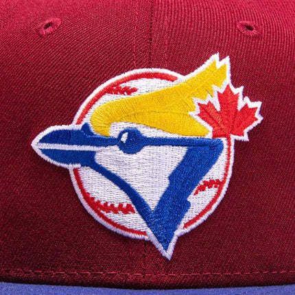 New Era x MLB Sangria 'Toronto Blue Jays 20th Anniversary' 59Fifty Patch Fitted Hat (Hat Club Exclusive) - SOLE SERIOUSS (4)