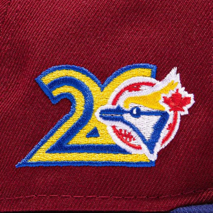New Era x MLB Sangria 'Toronto Blue Jays 20th Anniversary' 59Fifty Patch Fitted Hat (Hat Club Exclusive) - SOLE SERIOUSS (5)