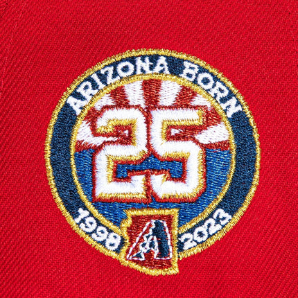 New Era x MLB USA Fourth Word 'Arizona Diamondbacks 25th Anniversary' 59Fifty Patch Fitted Hat Red / Navy - SOLE SERIOUSS (4)