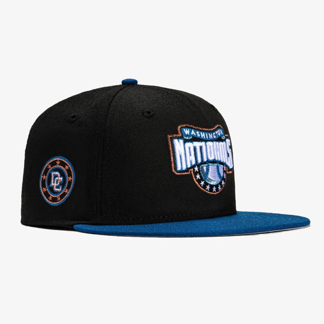New Era x MLB 'Washington Nationals Club Logo' 59Fifty Patch Fitted Hat Black / Indigo - SOLE SERIOUSS (1)