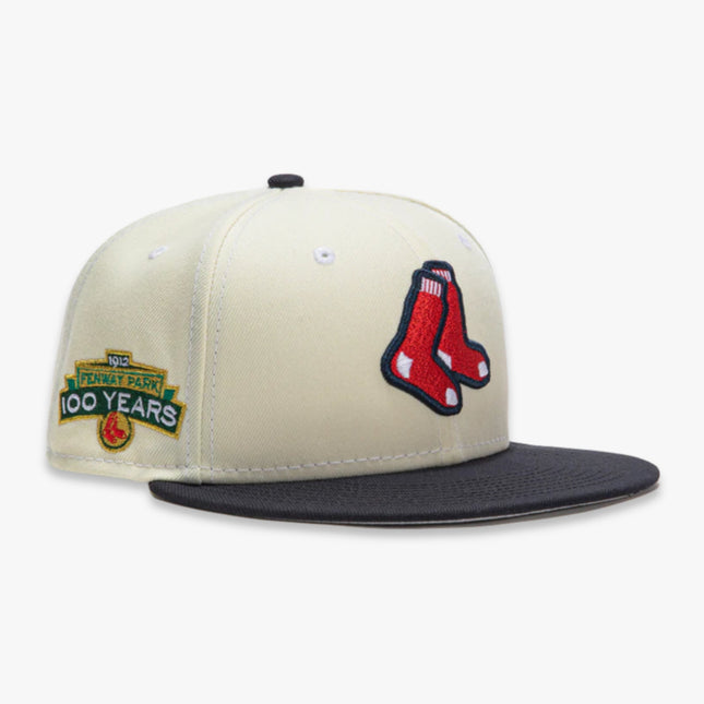 New Era x MLB White Dome 'Boston Red Sox Fenway Park 100th Anniversary' 59Fifty Patch Fitted Hat (Hat Club Exclusive) - SOLE SERIOUSS (1)