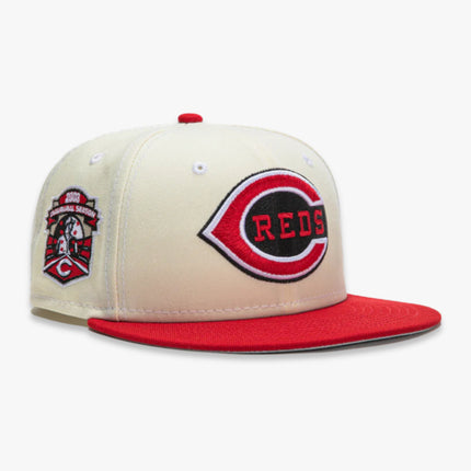 New Era x MLB White Dome 'Cincinnati Reds 2003 Inaugural Season' 59Fifty Patch Fitted Hat (Hat Club Exclusive) - SOLE SERIOUSS (1)