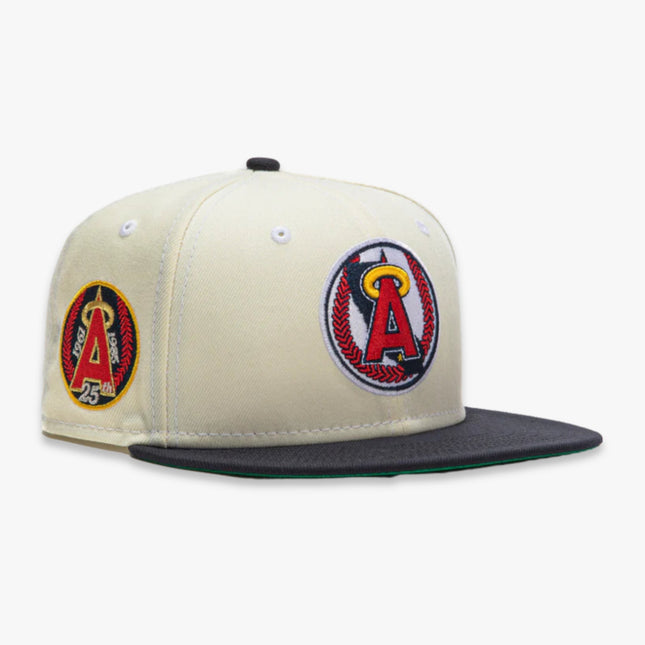 New Era x MLB White Dome 'Los Angeles Angels 25th Anniversary' 59Fifty Patch Fitted Hat (Hat Club Exclusive) - SOLE SERIOUSS (1)