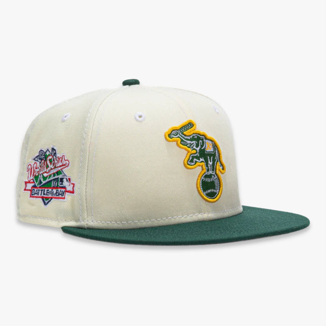 New Era x MLB White Dome 'Oakland Athletics World Series Battle of the Bay' 59Fifty Patch Fitted Hat (Hat Club Exclusive) - SOLE SERIOUSS (1)