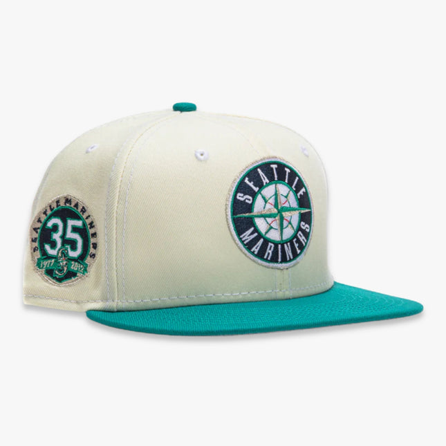 New Era x MLB White Dome 'Seattle Mariners 35th Anniversary' 59Fifty Patch Fitted Hat (Hat Club Exclusive) - SOLE SERIOUSS (1)