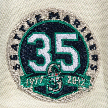 New Era x MLB White Dome 'Seattle Mariners 35th Anniversary' 59Fifty Patch Fitted Hat (Hat Club Exclusive) - SOLE SERIOUSS (5)