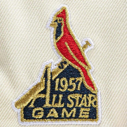 New Era x MLB White Dome 'St. Louis Cardinals 1957 All-Star Game' 59Fifty Patch Fitted Hat (Hat Club Exclusive) - SOLE SERIOUSS (5)