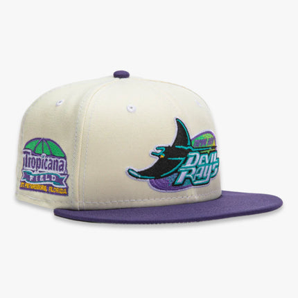 New Era x MLB White Dome 'Tampa Bay Devil Rays Tropicana Field' 59Fifty Patch Fitted Hat (Hat Club Exclusive) - SOLE SERIOUSS (1)