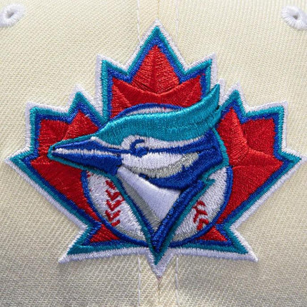 New Era x MLB White Dome 'Toronto Blue Jays 25th Anniversary' 59Fifty Patch Fitted Hat (Hat Club Exclusive) - SOLE SERIOUSS (4)