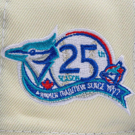 New Era x MLB White Dome 'Toronto Blue Jays 25th Anniversary' 59Fifty Patch Fitted Hat (Hat Club Exclusive) - SOLE SERIOUSS (5)