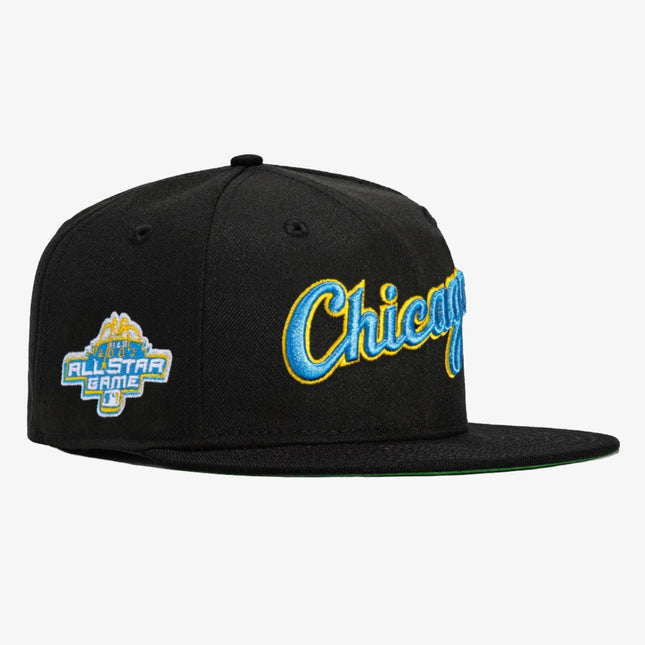 New Era x MLB Word 'Chicago White Sox 2003 All Star Game' 59Fifty Patch Fitted Hat Black/ Light Blue - SOLE SERIOUSS (1)