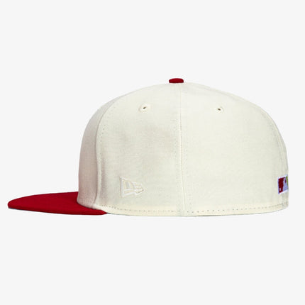 New Era x MLB x Jae Tips 'Los Angeles Dodgers 40th Anniversary Stadium' 59Fifty Patch Fitted Hat White / Red - SOLE SERIOUSS (2)