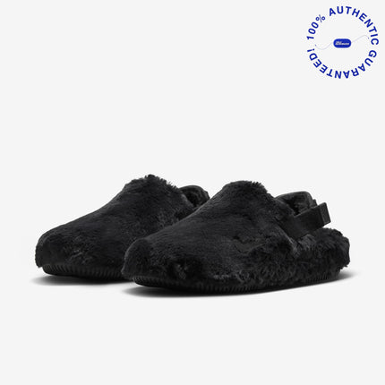 Nike Calm Mule SE NA 'Triple Black Fur' (2024) (Womens) | SOLE SERIOUSS [3]