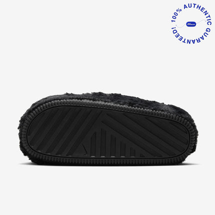 Nike Calm Mule SE NA 'Triple Black Fur' (2024) (Womens) | SOLE SERIOUSS [7]