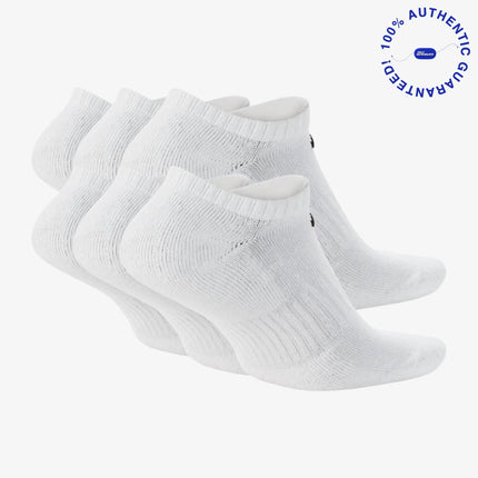 Nike Dri-FIT Everyday Cushioned Low No-Show Socks (6 Pack) White | SOLE SERIOUSS [2]