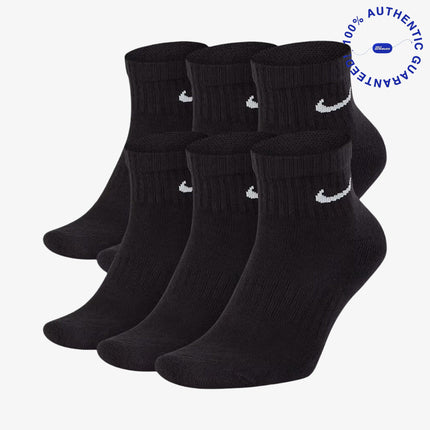 Nike Dri-FIT Everyday Cushioned Mid Socks (6 Pack) Black | SOLE SERIOUSS [1]